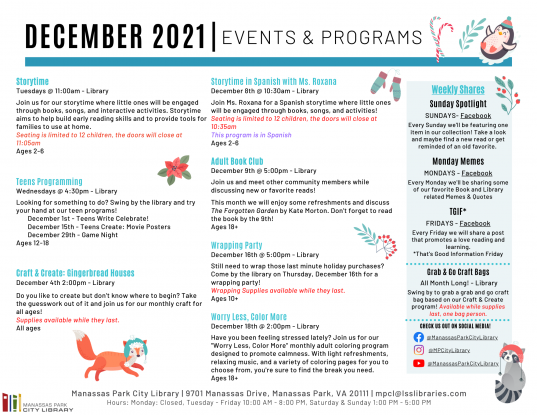 December 2021 Event Descriptions - EN