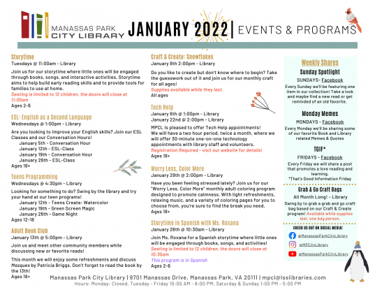 January 2022 Event Descriptions - EN