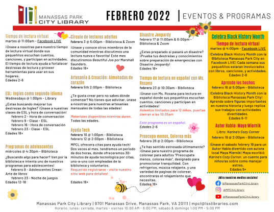 February 2022 Event Descriptions - ES