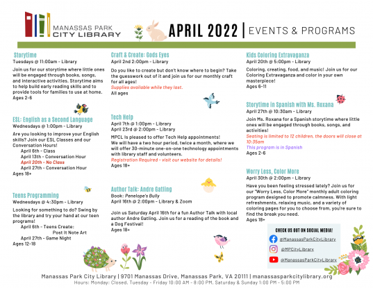April 2022 Event Descriptions - EN