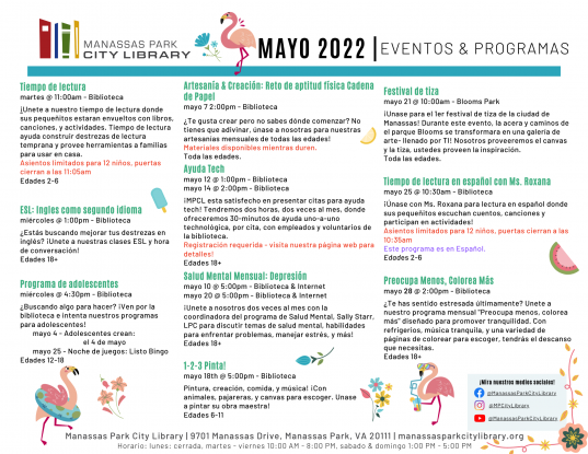 May 2022 Event Descriptions - ES