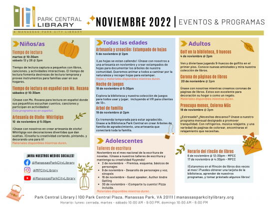 November 2022 Event Descriptions-SPA