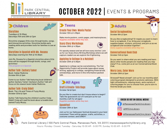 October 2022 Event Descriptions