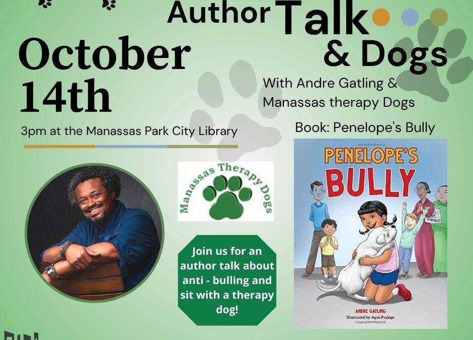 Author Talk: Andre Gatling & Therapy Dogs