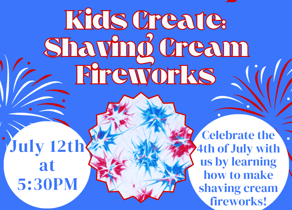 Kids Create: Shaving Cream Fireworks